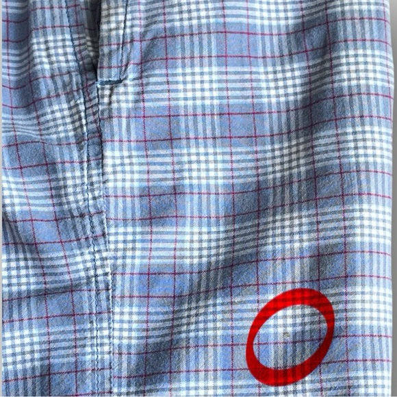 Reversible Men's Blue Plaid Shorts - Picture 14 of 16